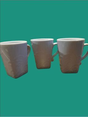 4/$25 Deal! Corelle White Q Ceramic Mugs (Set of 3)